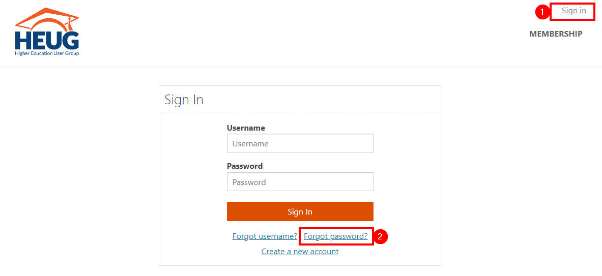 iMIS Signin Screen
